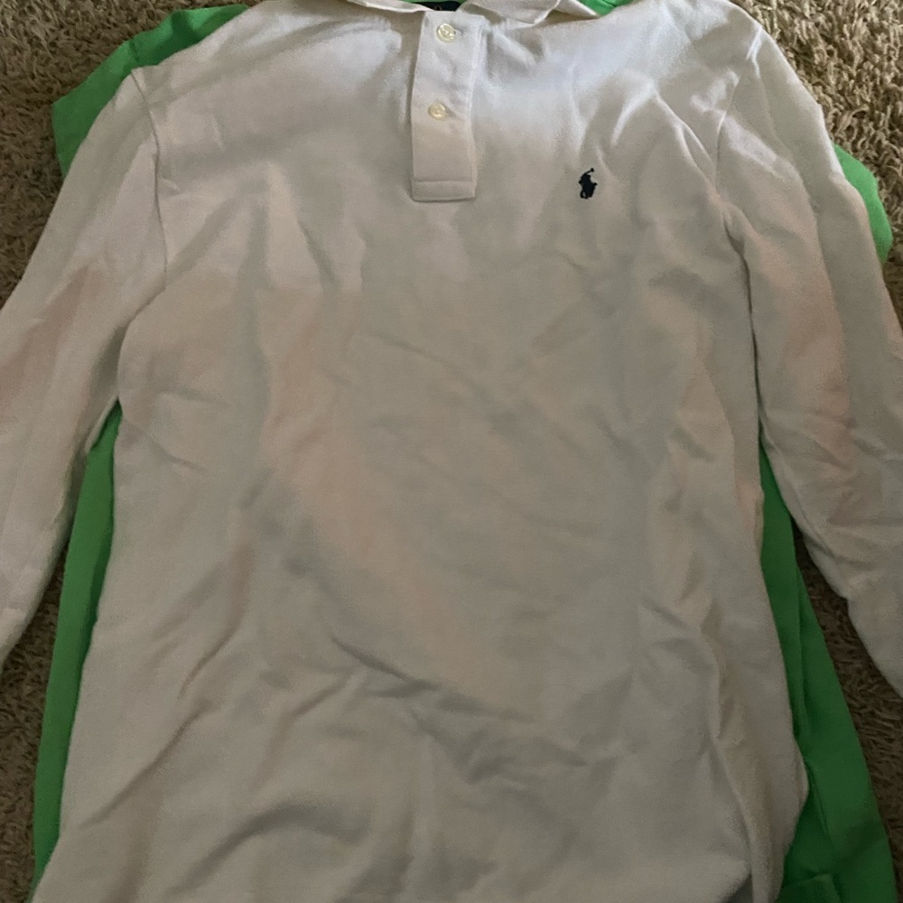 ralph lauren white polo